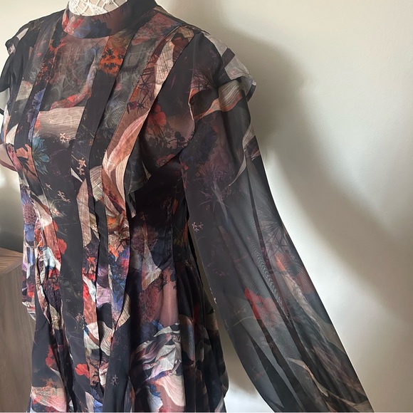 ALLSAINTS - Fleur Tippi Mini Dress - Picture 10 of 15